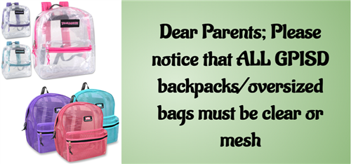 Backpack notice