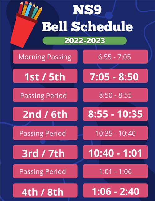 Bell Schedule