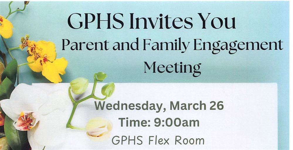  Parent and Family Engagement Meeting