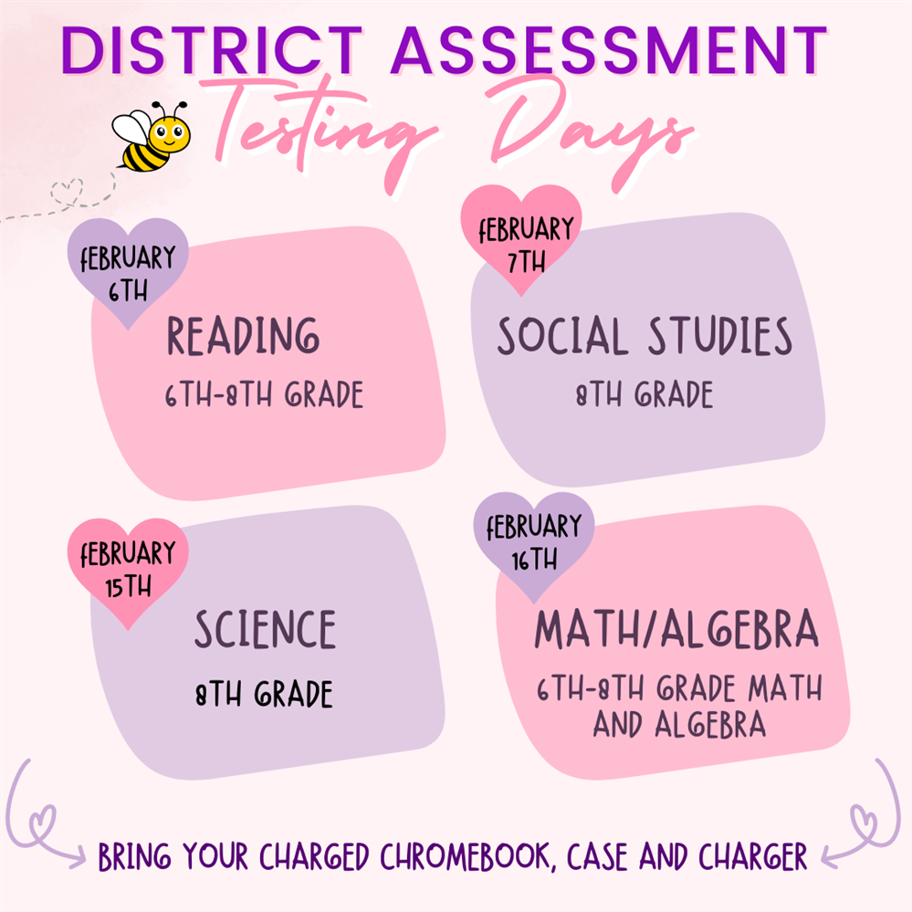 District Assessment Testing Days