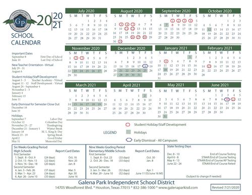 Galena Park Isd Calendar - www.inf-inet.com