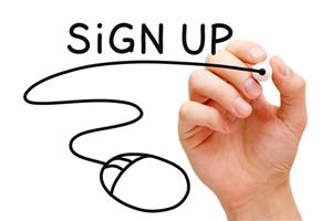 sign up 
