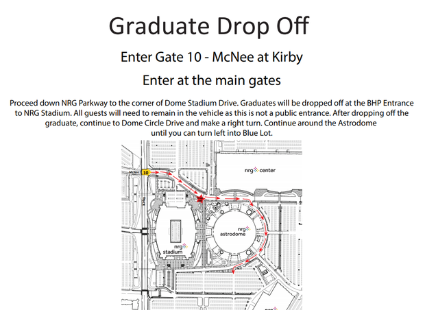 Graduate Drop Off
