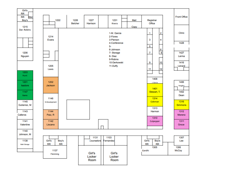 Downstairs Map