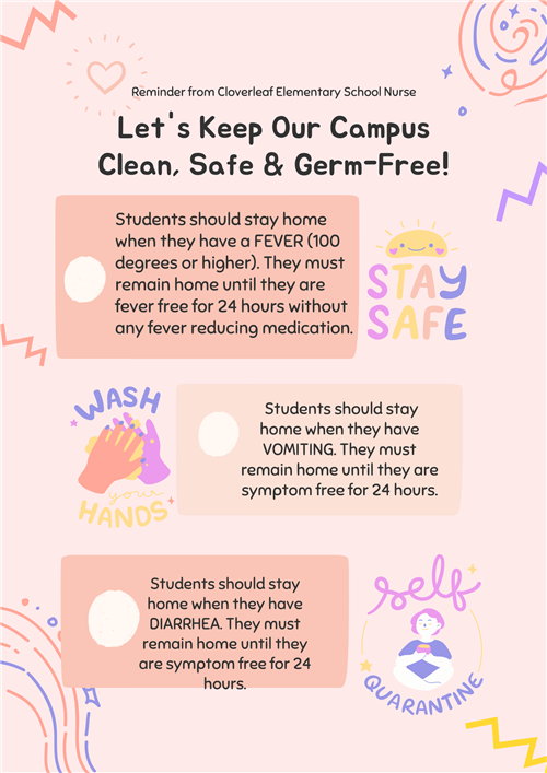 Let's keep our campus clean, safe and germ-free