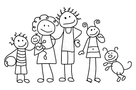 Family stick figures 