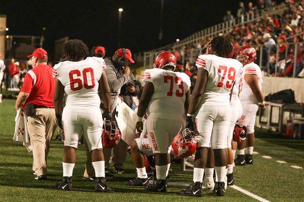 Huddle on field
