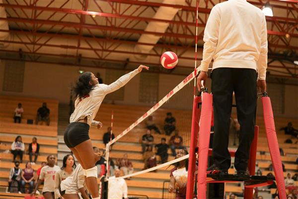 Spiking the ball