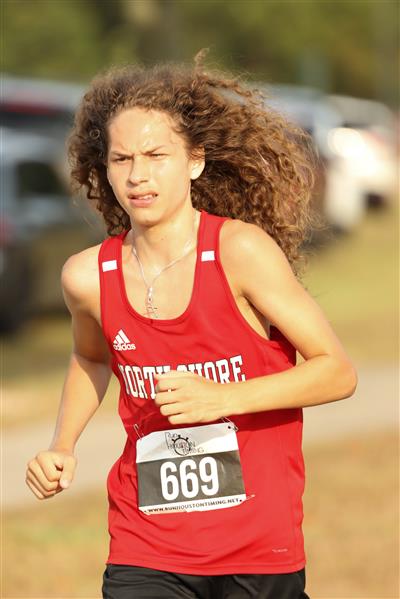 Student running